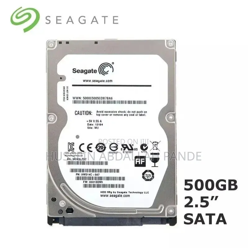 Seagate 500GB Harddisk for Laptop/Ps3/Ps4