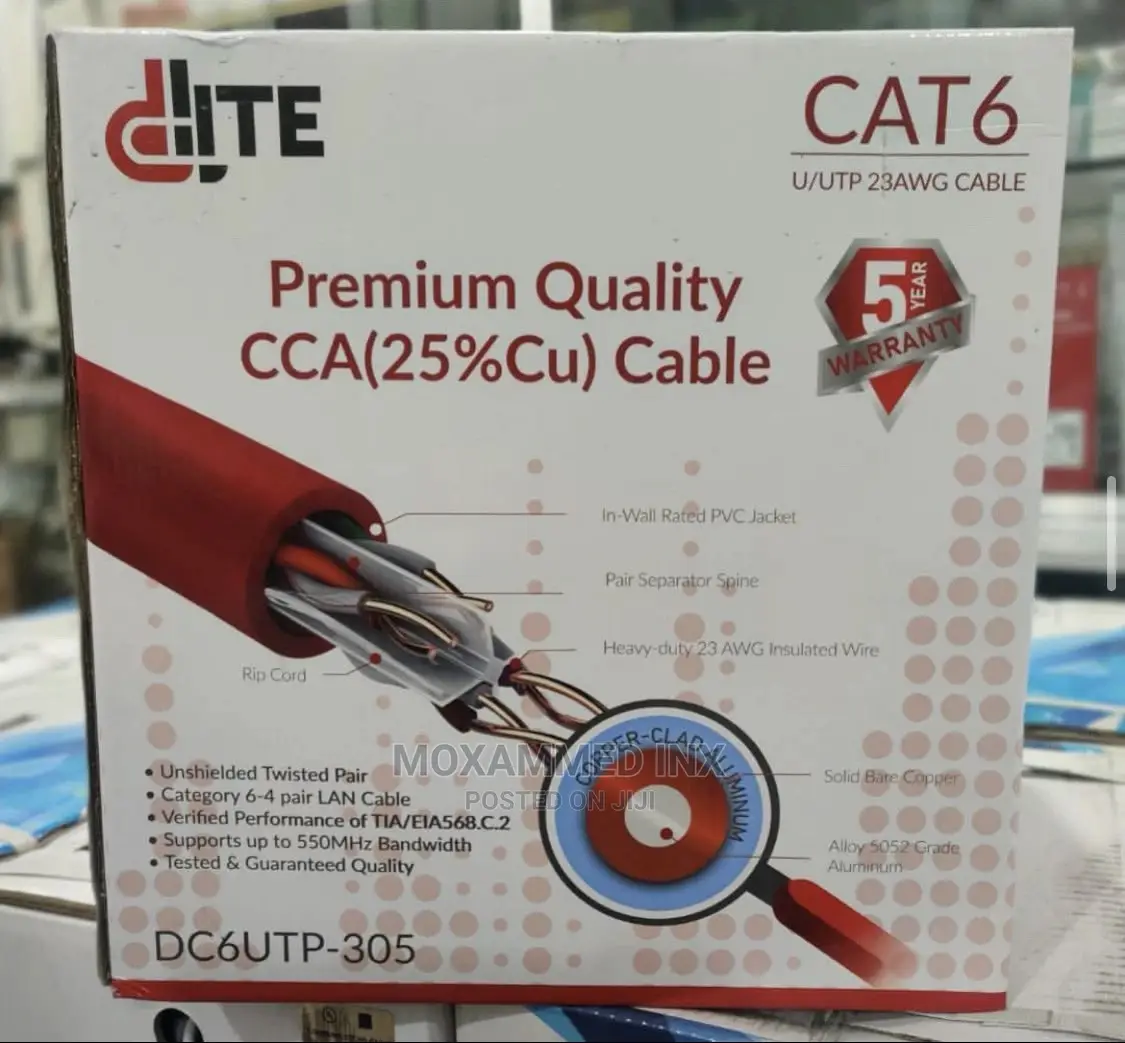 D-Link (D-Lite) CCA CAT6 Cable 305M