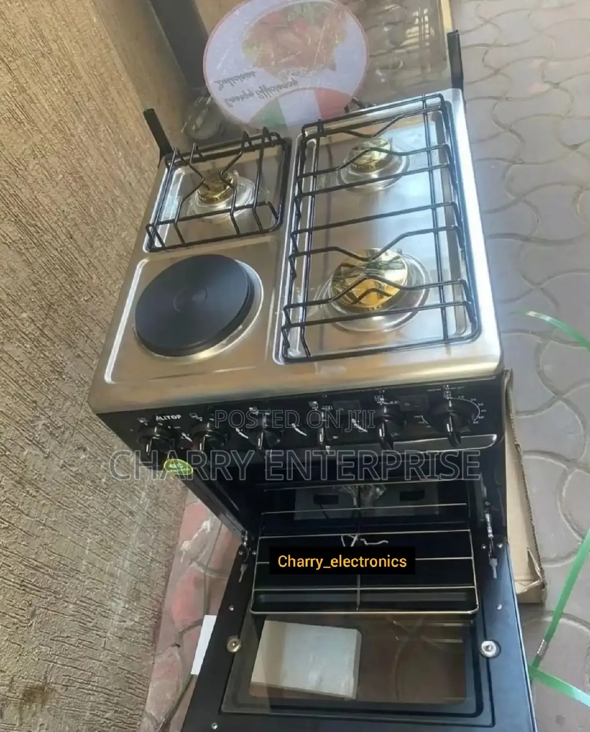 🪵Alitop Cooker 3 Gas 1 Electric Plate