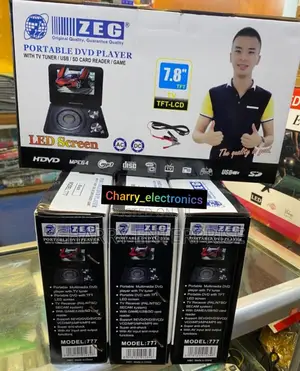 High Quality Portable DVD Player Size:7.8" With Game Support