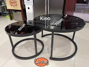 Meza Mbili, Kubwa Na Ndogo Black