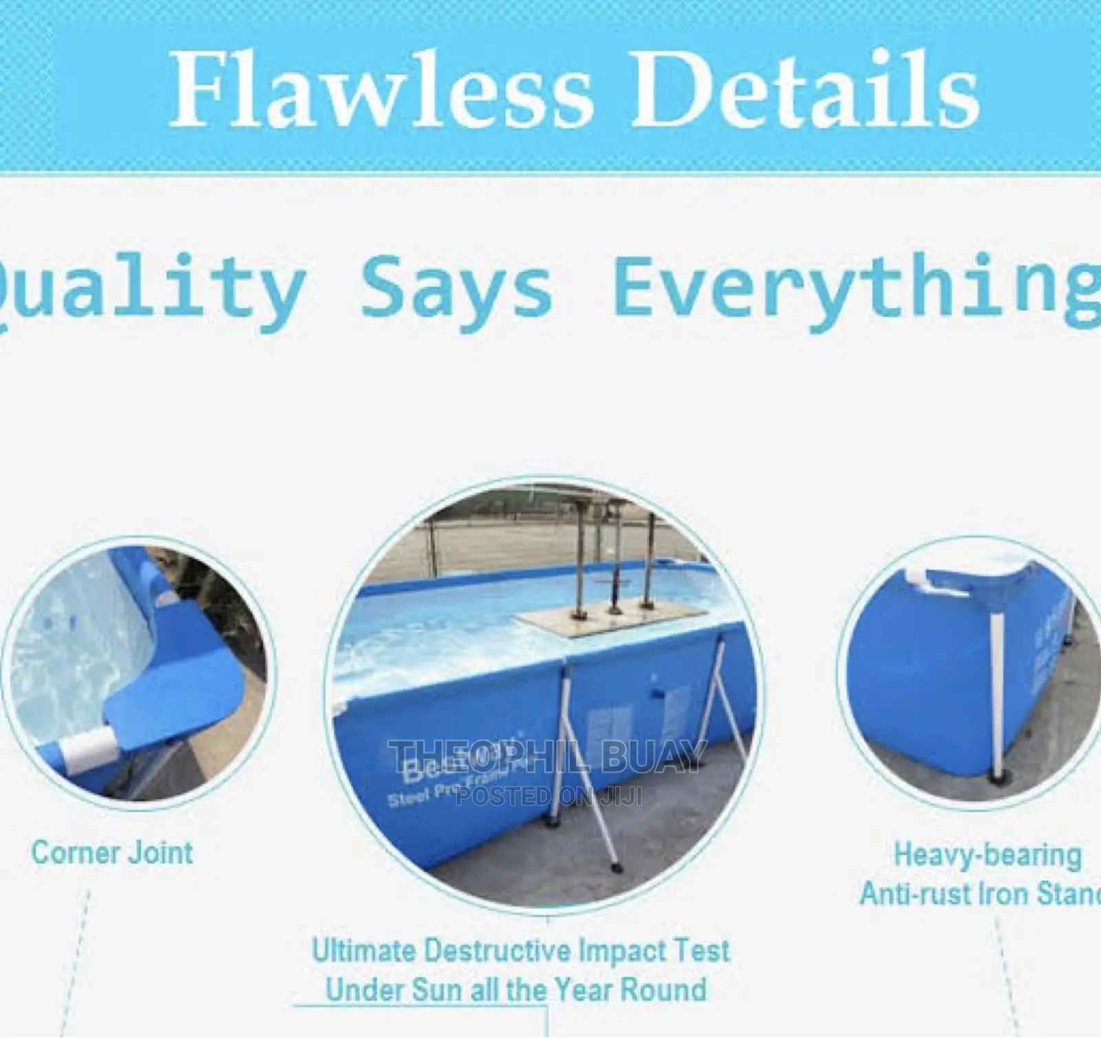 Bestway Steel Pro Pool Set Swimming Pool, 300 X 201 X 66 Cm
