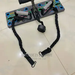 Push Up Board With Resistance Band/Sit Up Rock