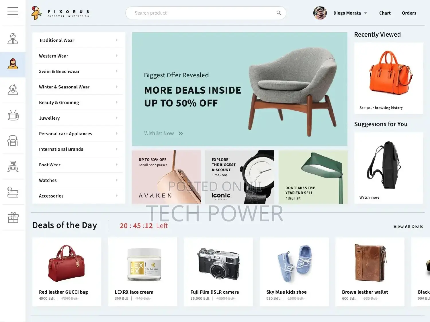 Website E Commerce Developer Design