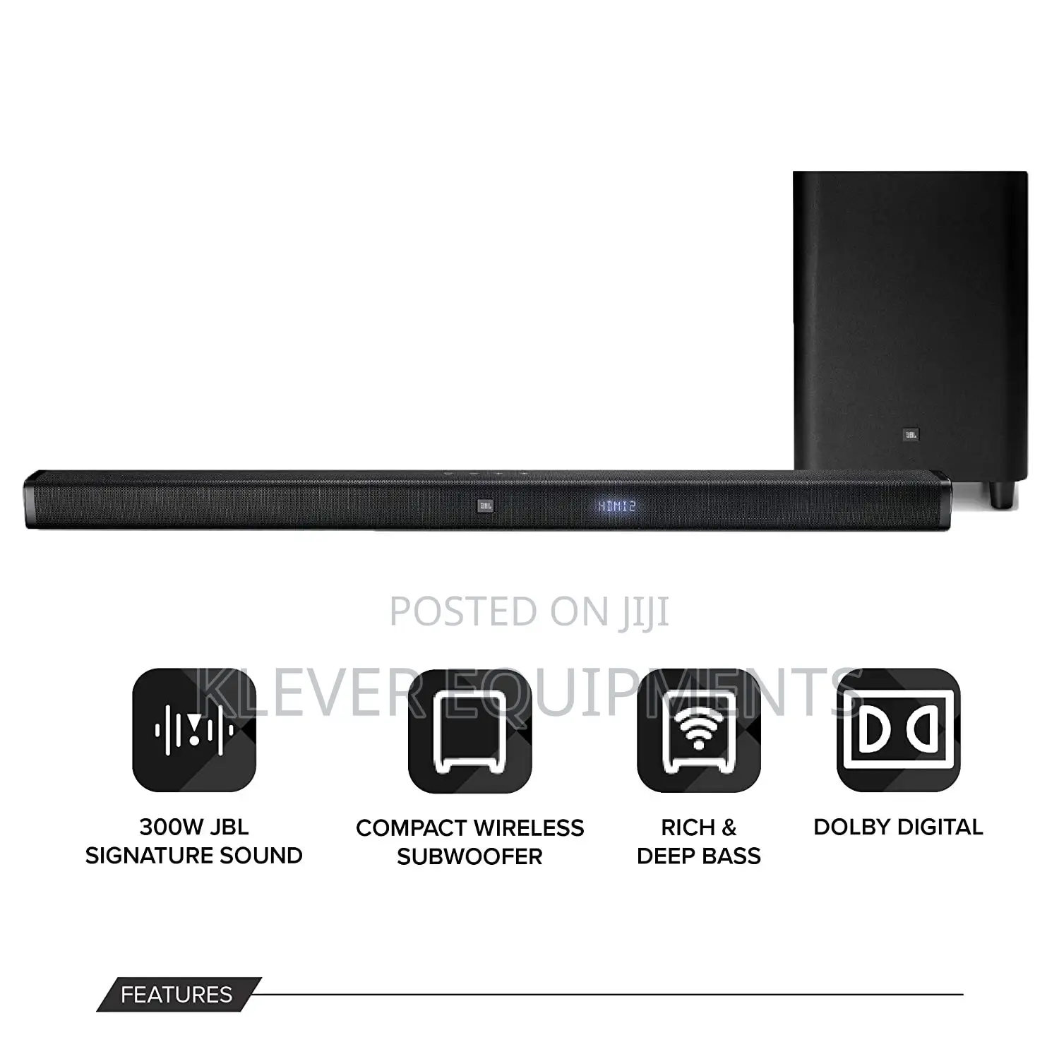 JBL Soundbar Bar2.1 Deep Bass