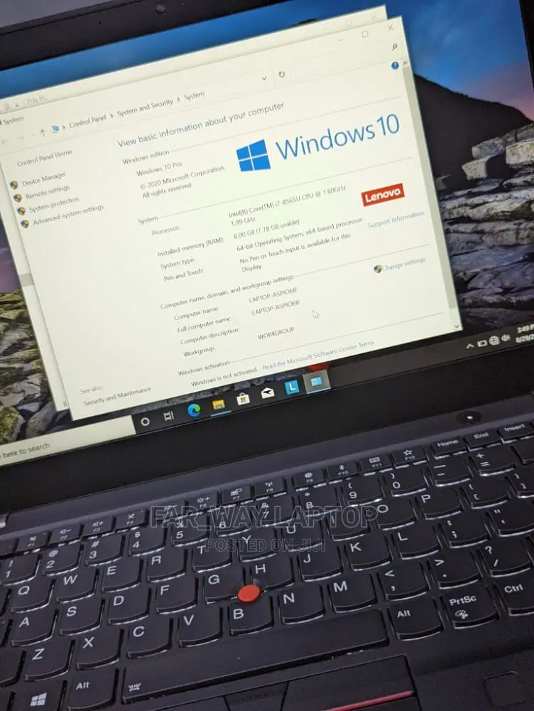 New Laptop Lenovo Thinkpad T490s 16GB Intel Core I7 SSD 256GB