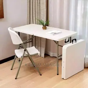 Folding Tables Ikiwa Na Kiti Chake