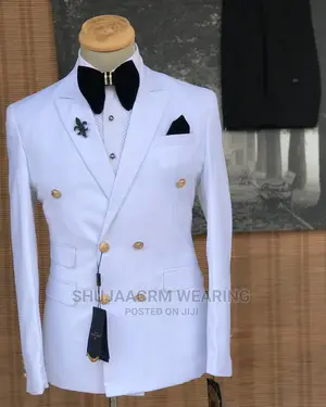 Goldish Button Mens Suits