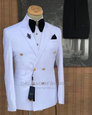Goldish Button Mens Suits