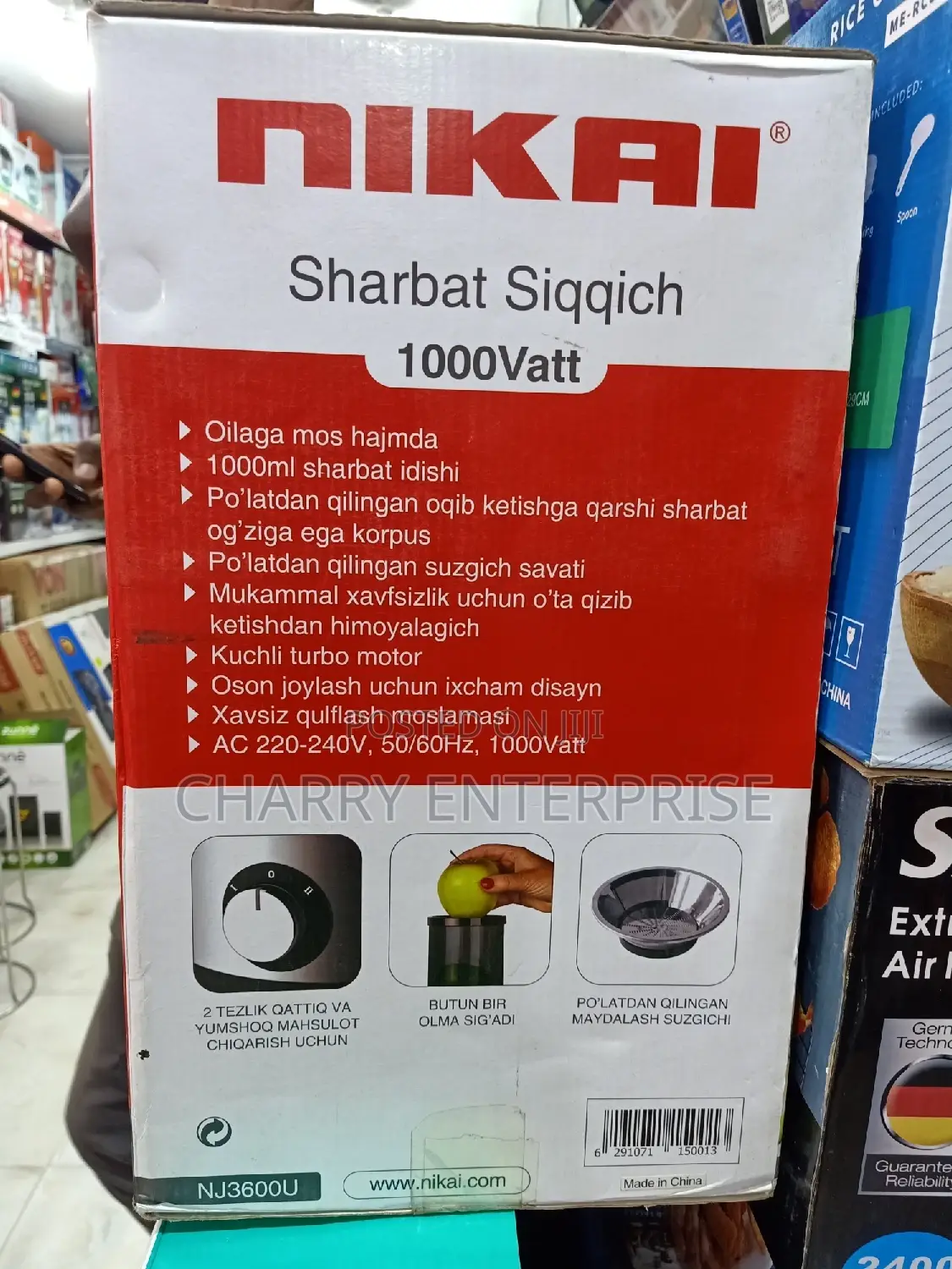 🪵NIKAI Juice Extractor (Juicer)1000W