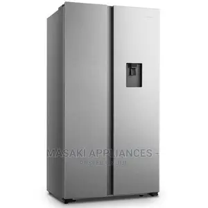 Offer Hisense H670sit-Wd Side-Side Fridge Freezer 514 Litres