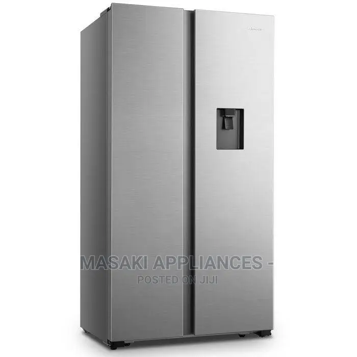 Offer Hisense H670sit-Wd Side-Side Fridge Freezer 514 Litres