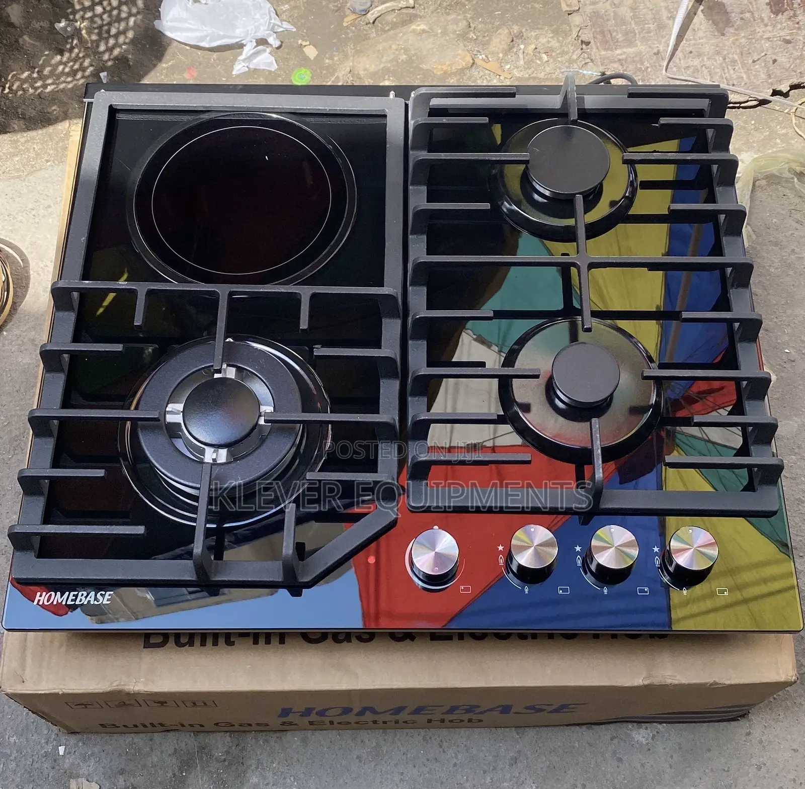 Homebase 3gas Hobs + 1 Induction Table Top Cooker