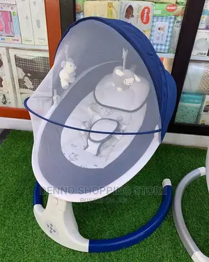 Blue Baby Swing
