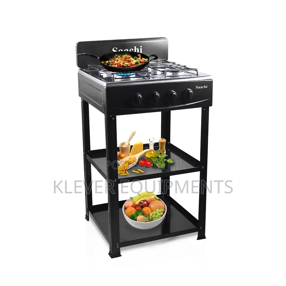 Saachi 4 Gas Burner Stoves With Shelves