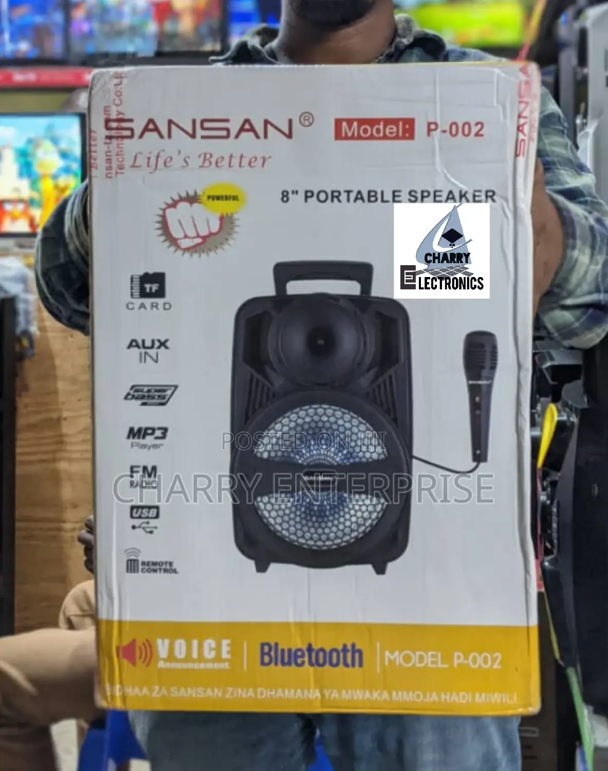 SANSAN Rechargable Speaker With Mic
