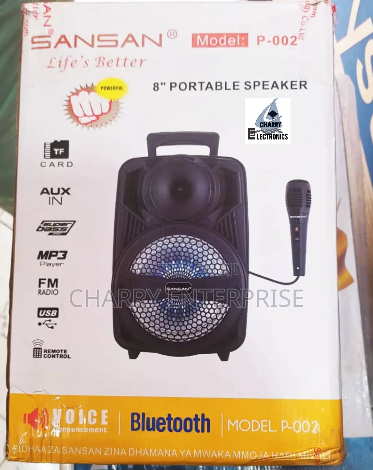 SANSAN Rechargable Speaker With Mic