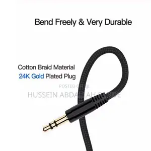 Aux Cable Male to Male Audio Cable Cord for Phone Earphone