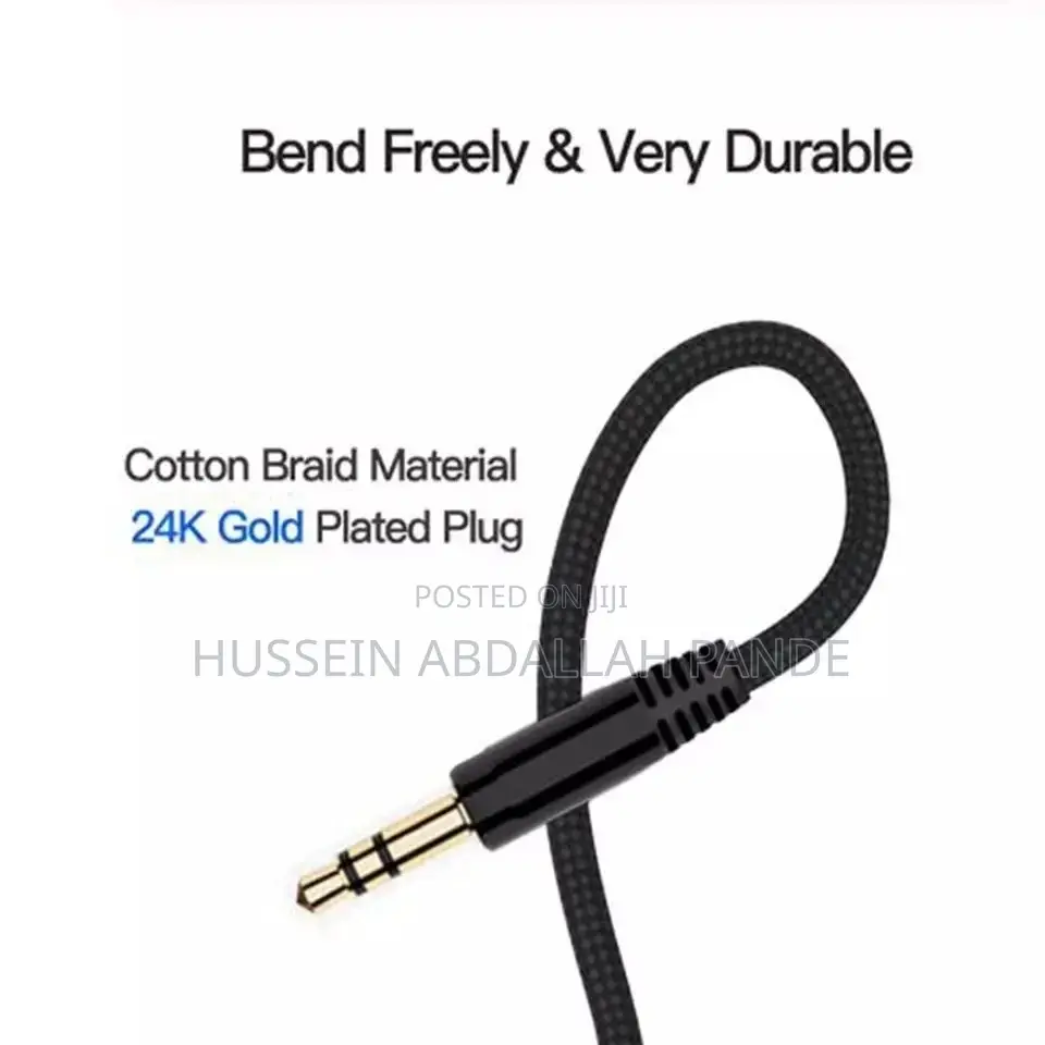 Aux Cable Male to Male Audio Cable Cord for Phone Earphone