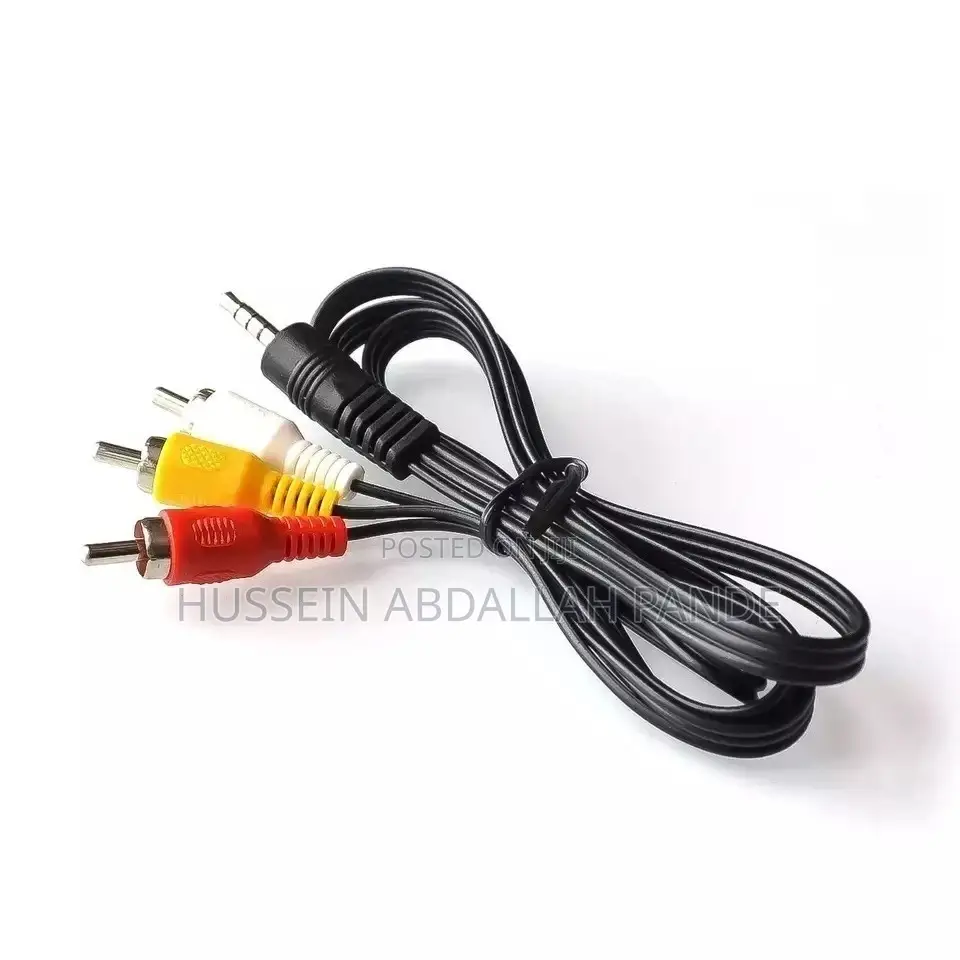 3.5 to Rca Male Audio Video Av Cable Wire Cord