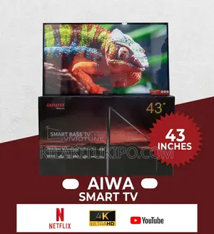Aiwa Smart Bass TV With Screen Protector Inch 43 4K