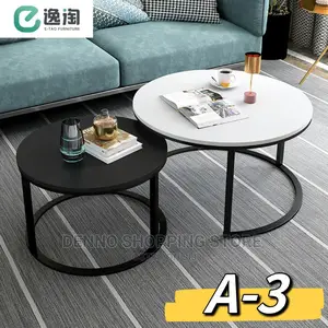 Black And White Sitting Stool 2pcs Set