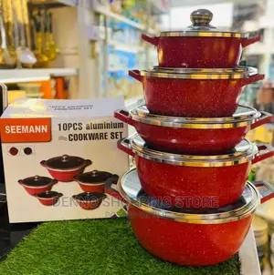 Alluminium Cookware Set Maroon