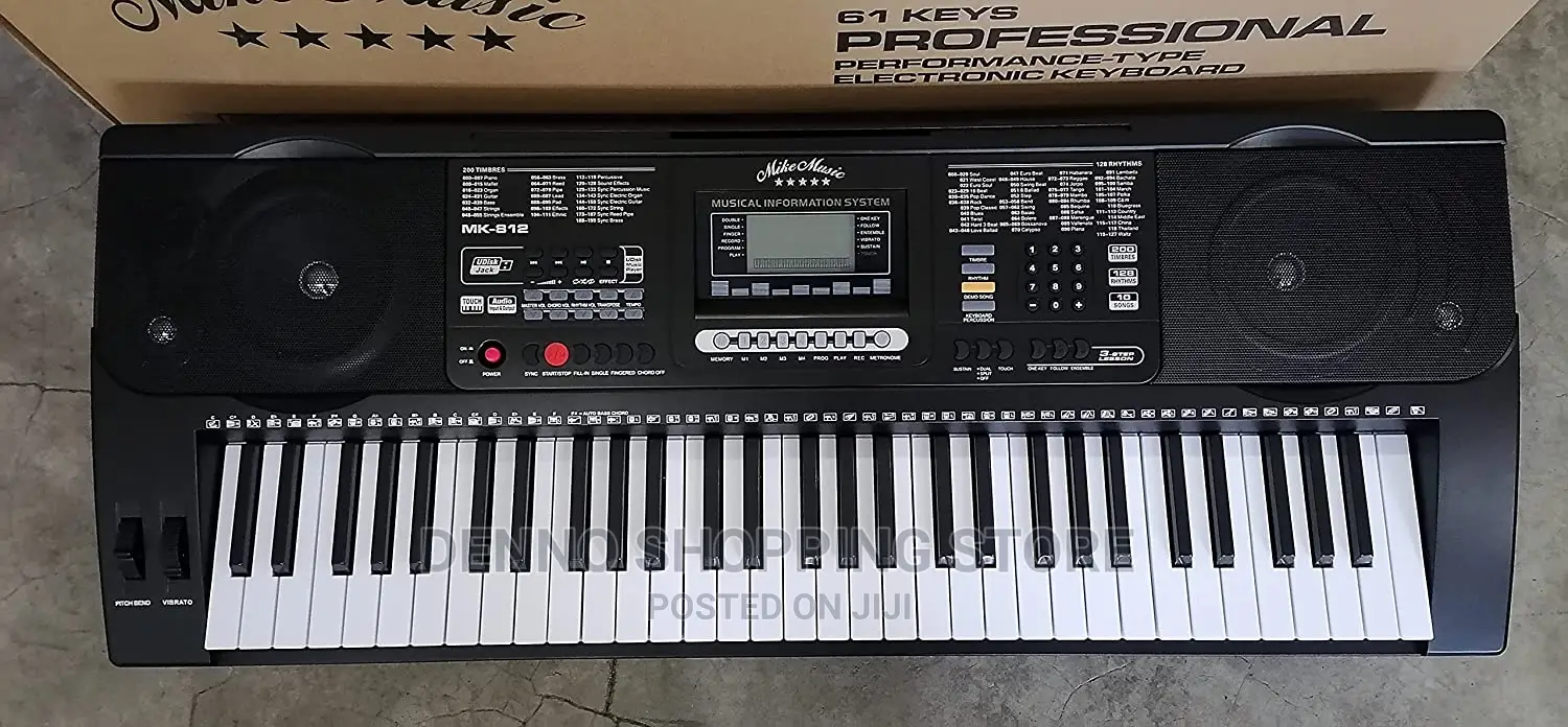 Music Electronic Keyboard 61 Keys Mk812 (Mk-812, Black)