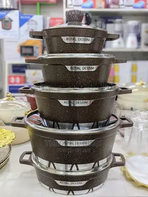 Brown Royal Design Heavy Granite Cookware/Sufurian