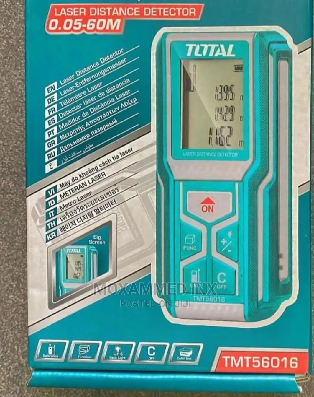 Total Distance Laser Detector