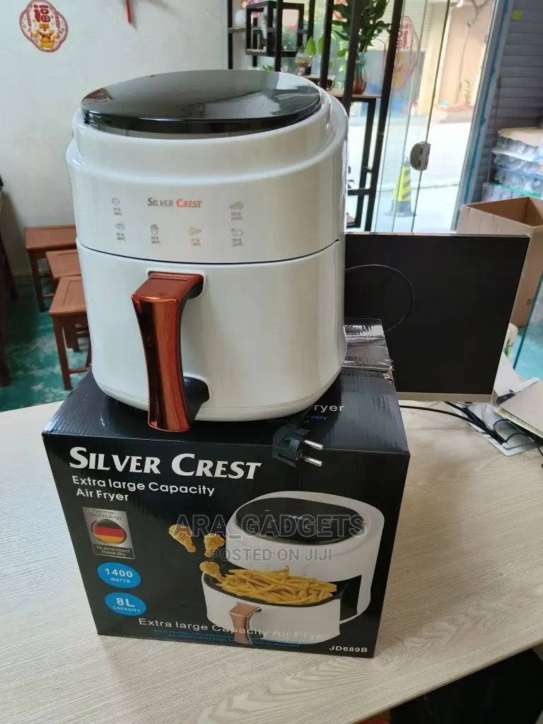 Original Deep Oil Free Steam 8 Litre,Silver Crest Air Fryers