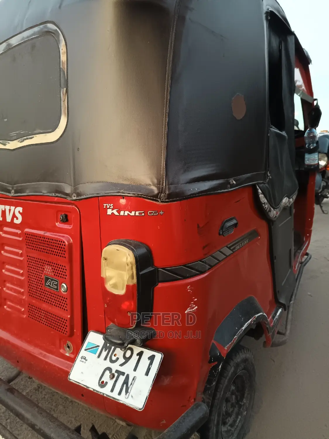 TVS King Deluxe Plus iTouch Start 2021 Red