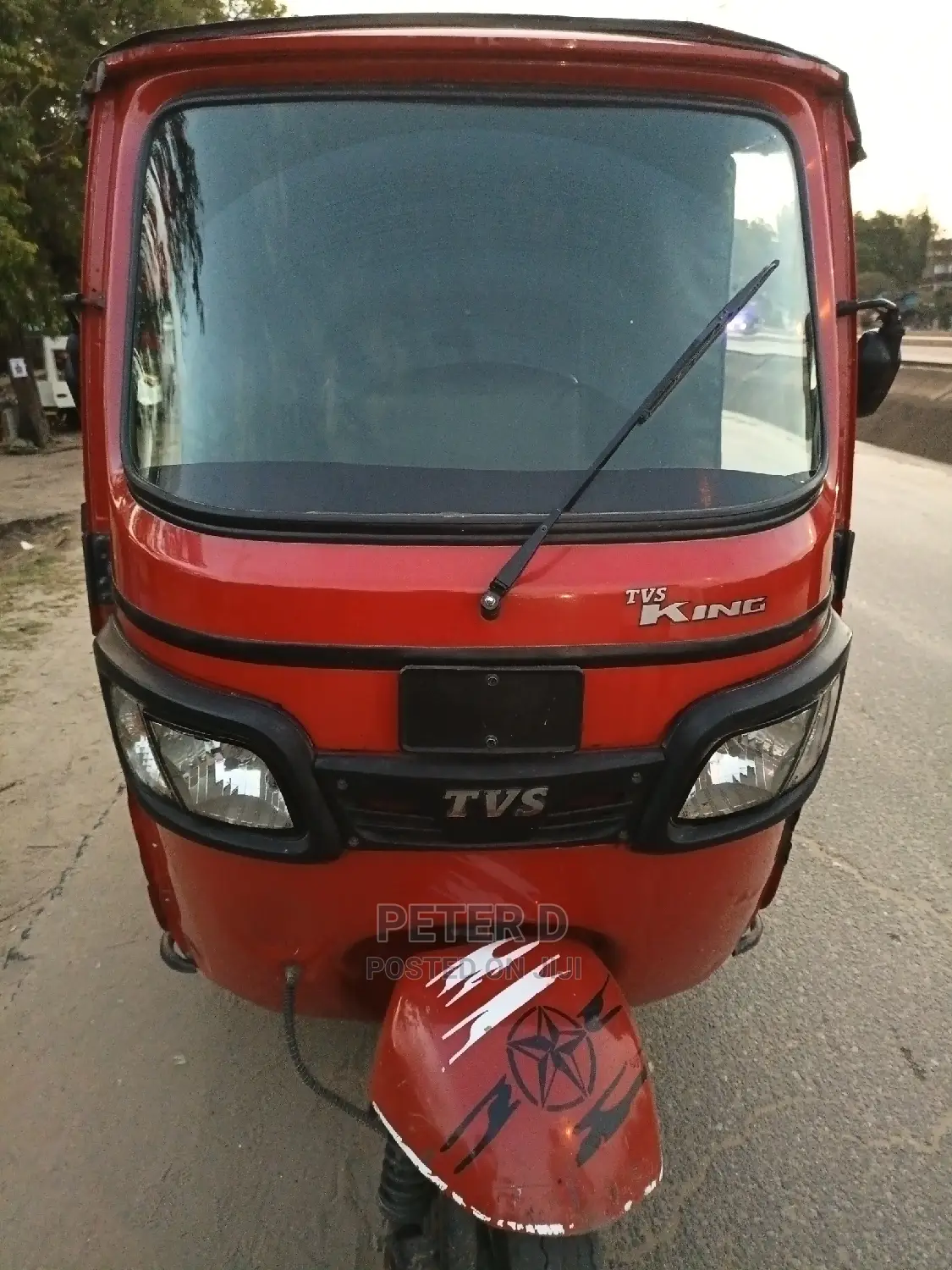 TVS King Deluxe Plus iTouch Start 2021 Red