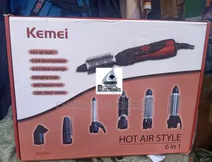 KEMEI 6 in 1 Hot Hair Styler KM584
1000w