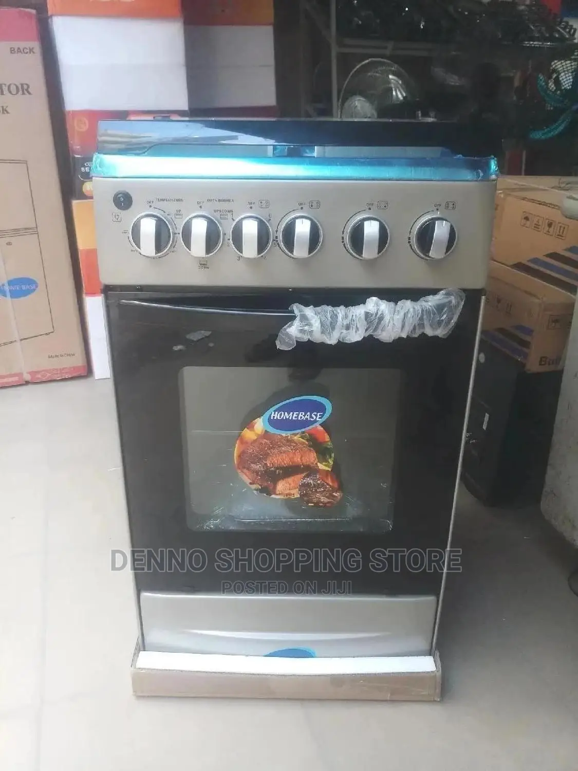 Homebase Cooker 3 Plates Gas 1 Electric + Plus Electric Oven