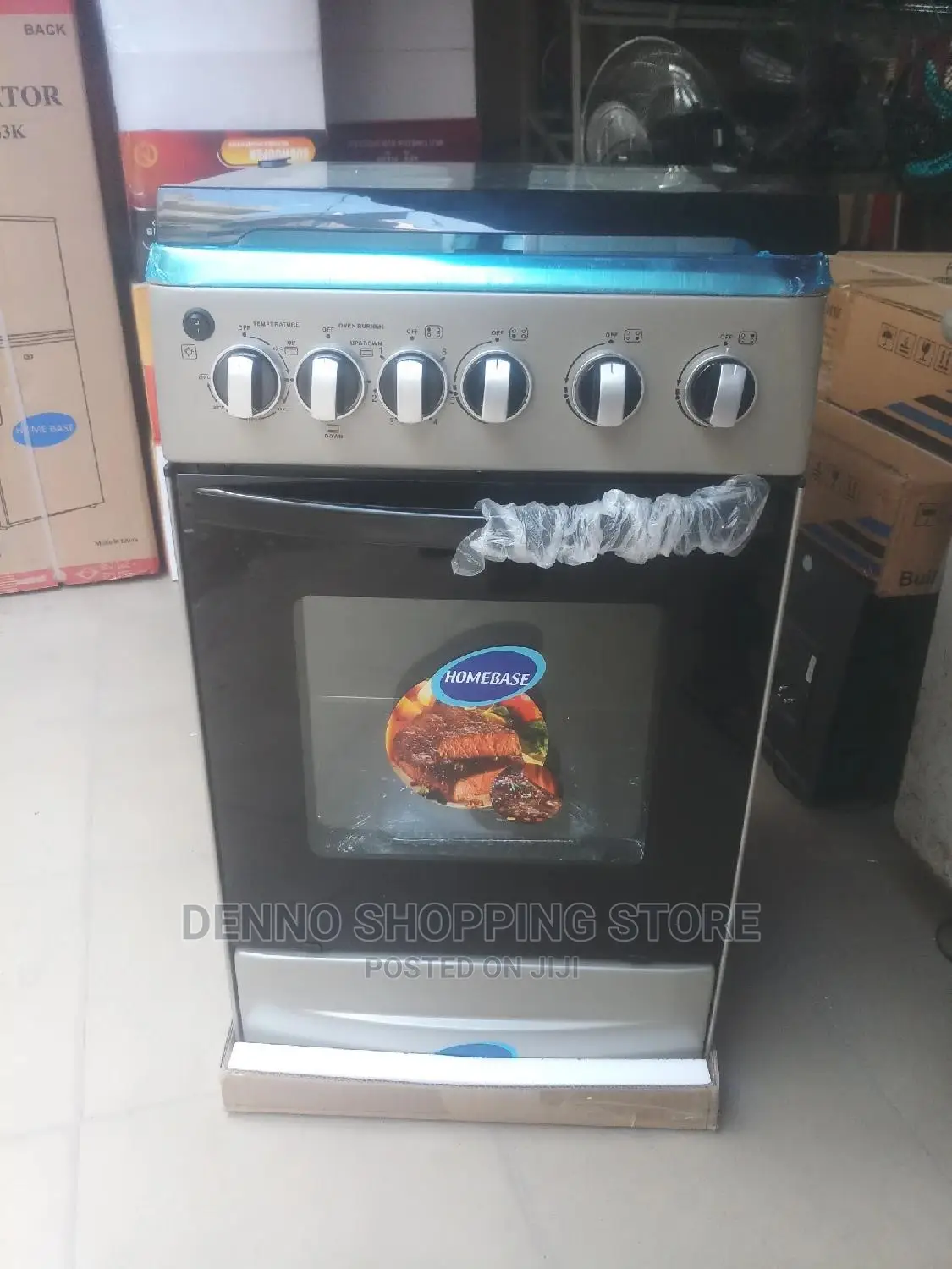 Homebase Cooker 3 Plates Gas 1 Electric + Plus Electric Oven