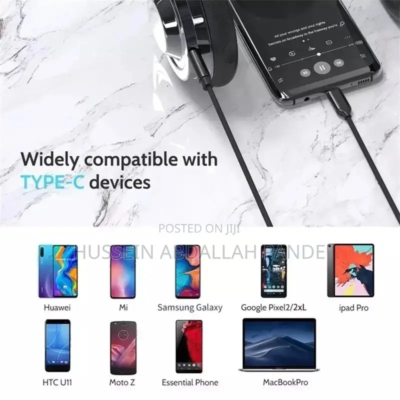 Aux to Type C Original USB Cable