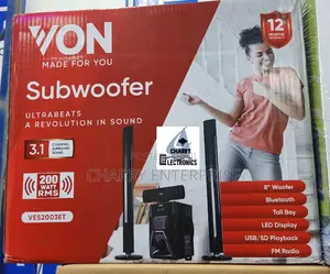 VON SubwooferVES2003ES Ultra Beats Channel 3.1 200 Watt