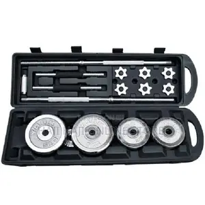50kg Set of Barbell/Dumbbell York Chrome Set