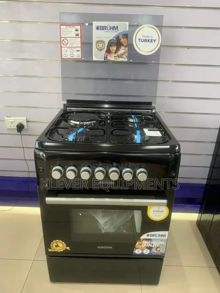 Bruhm 3gas+1electric Cooker 60x60cm