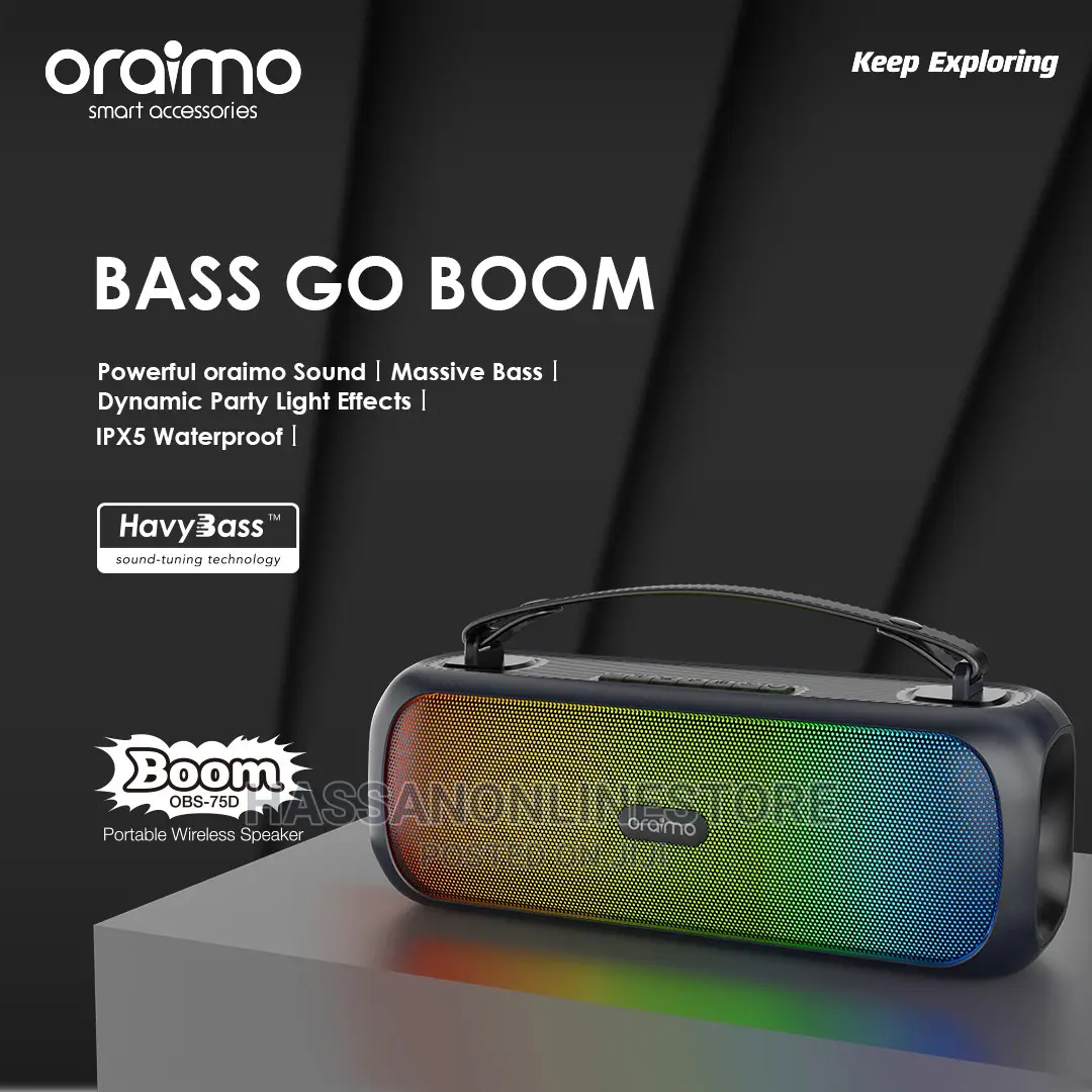 Oraimo Bass Go Boom Bluetooth Speaker