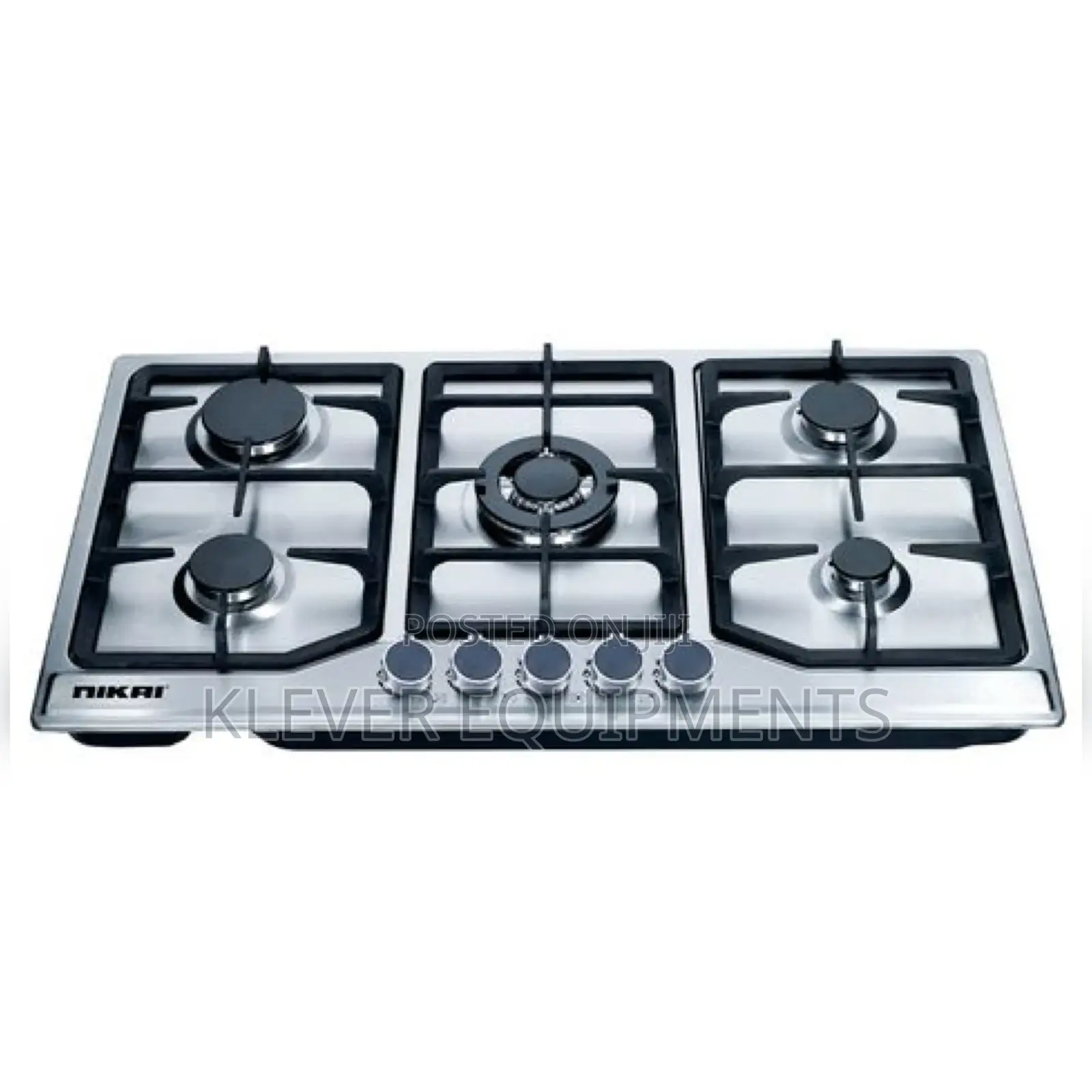 NIKAI 5 Burner Stainless Steel Gas Cooker