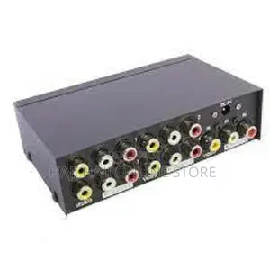 4 Port RCA Video Audio AV 1 In 4 Out TV Splitter Box 1 To 4