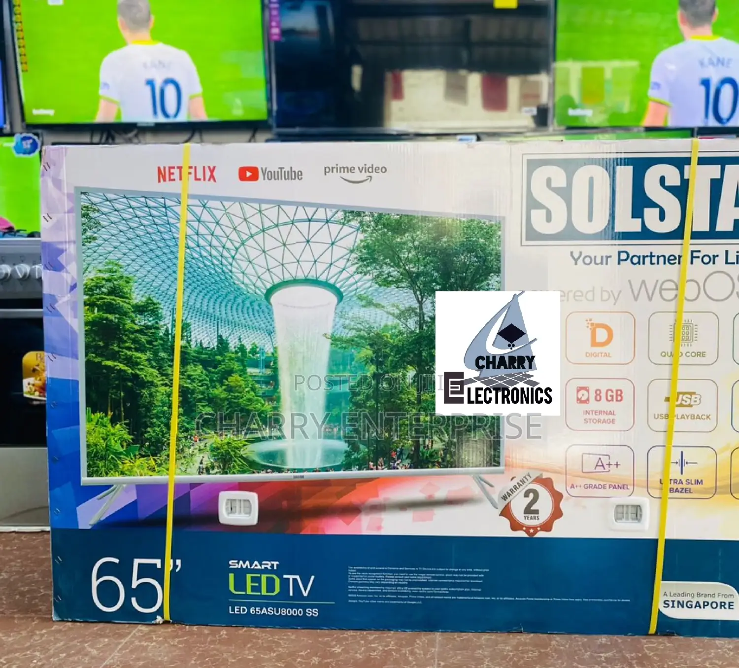 SOLSTAR Smart4k UHD Tv From SINGAPORE65 Inch 65ASU8000SS