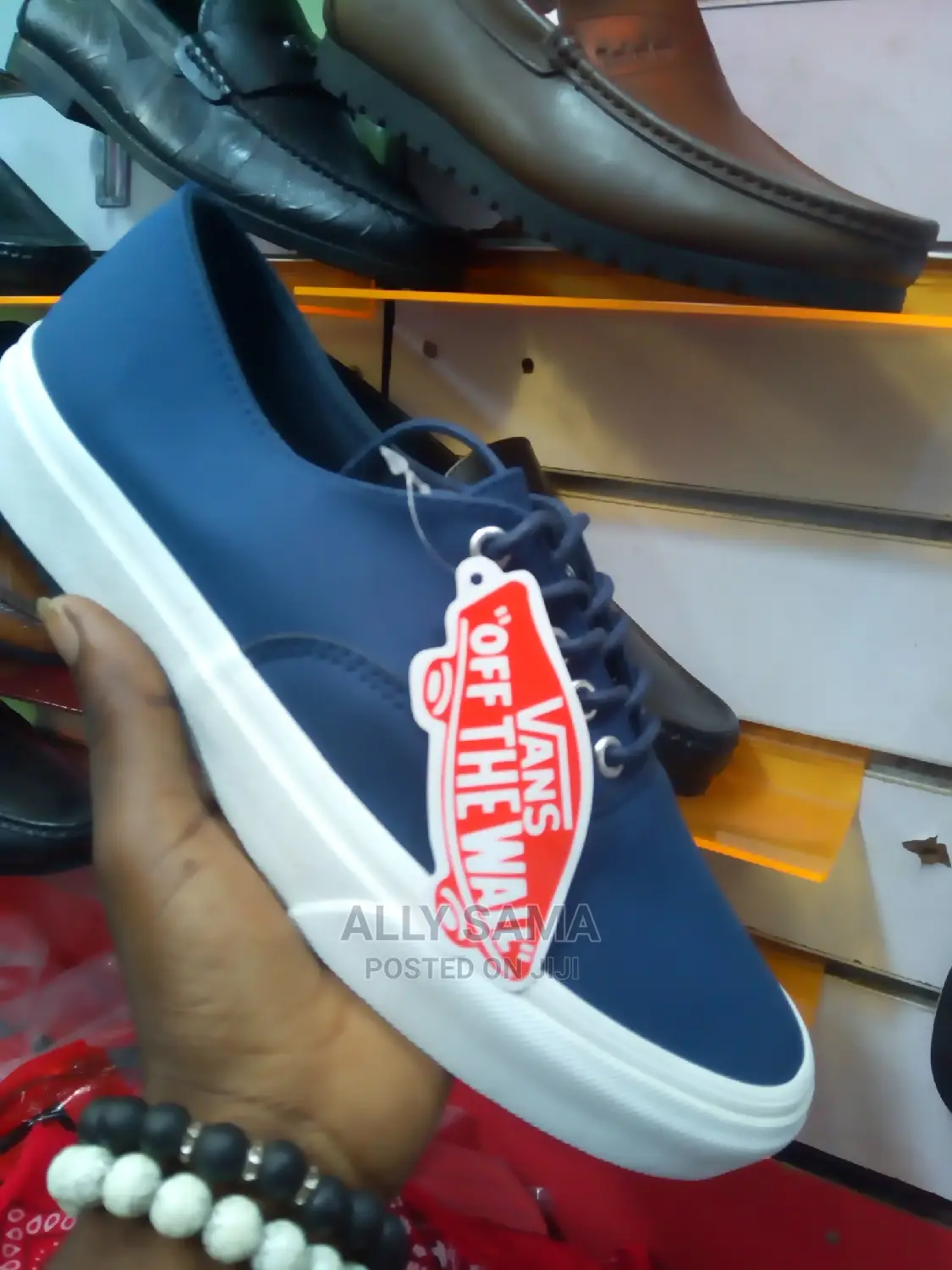 Men's Van's Blue Leather