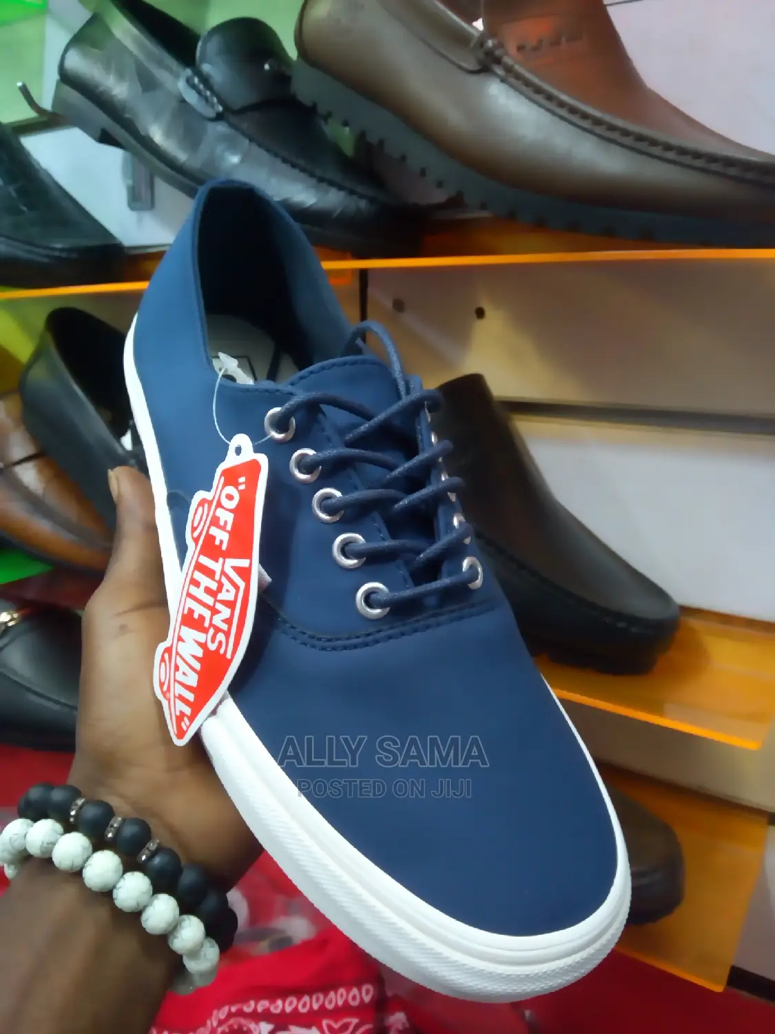 Men's Van's Blue Leather