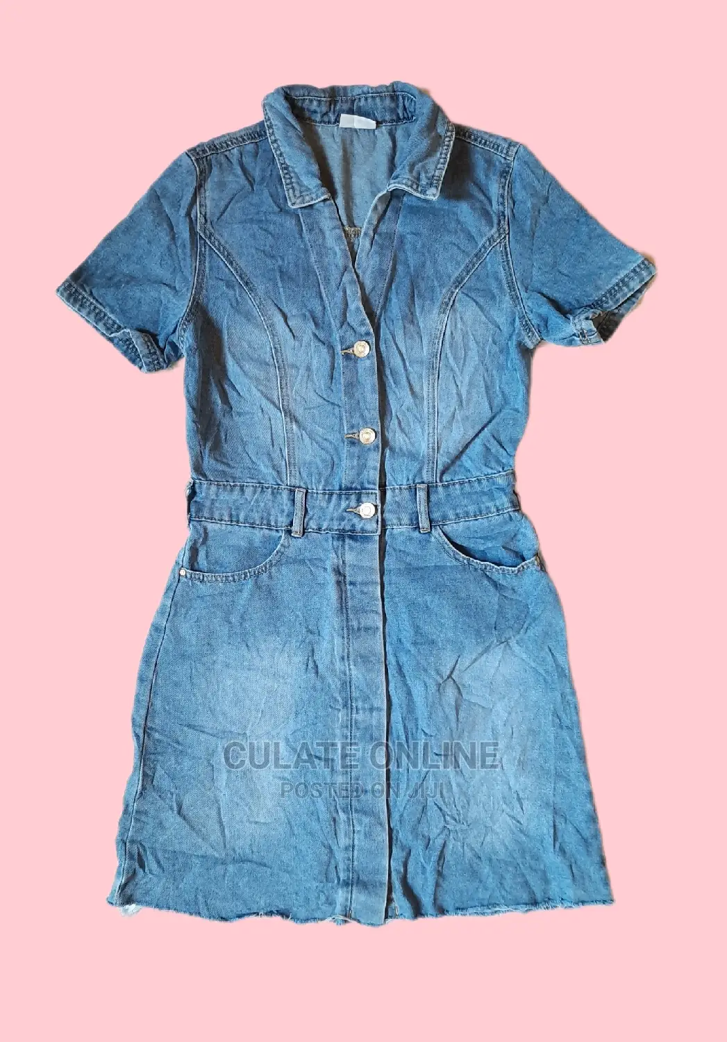 Short Thrift Denim Dresses