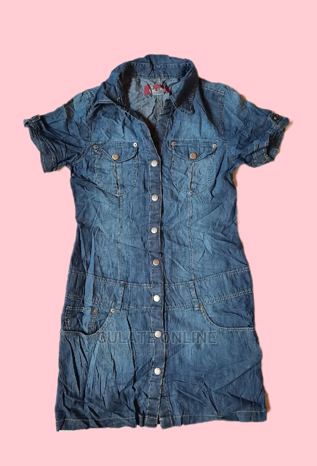 Short Thrift Denim Dresses