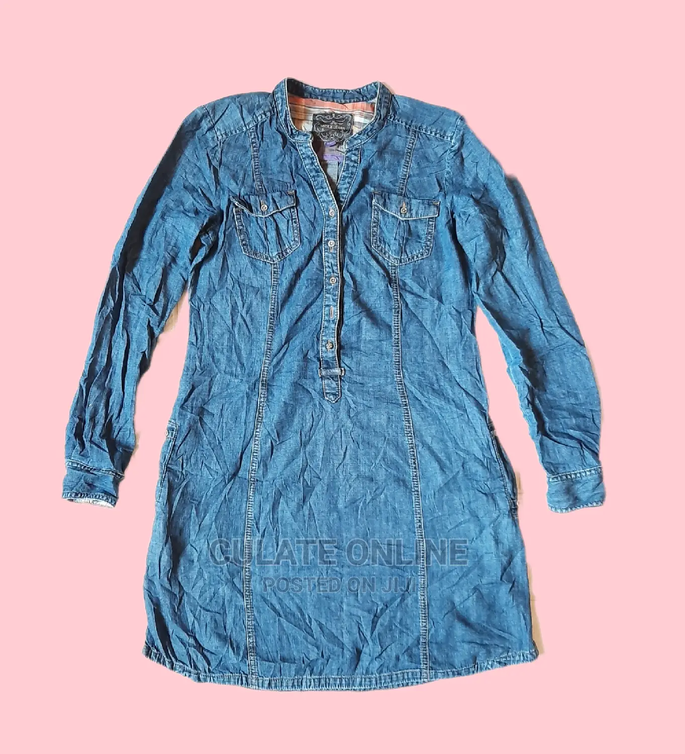 Short Thrift Denim Dresses