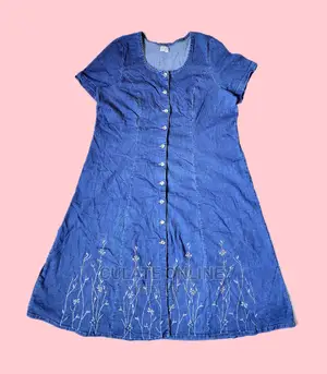 Long Thrift Denim Dresses